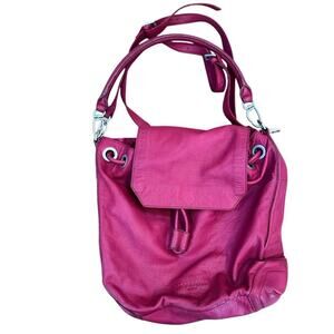 Liebeskind Berlin Women's Pink & Red Leather Backpack